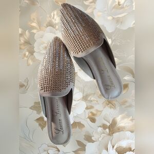 Lauren Lorraine Rhinestone Mules - Style "Sharon" Size 6.5 NWT